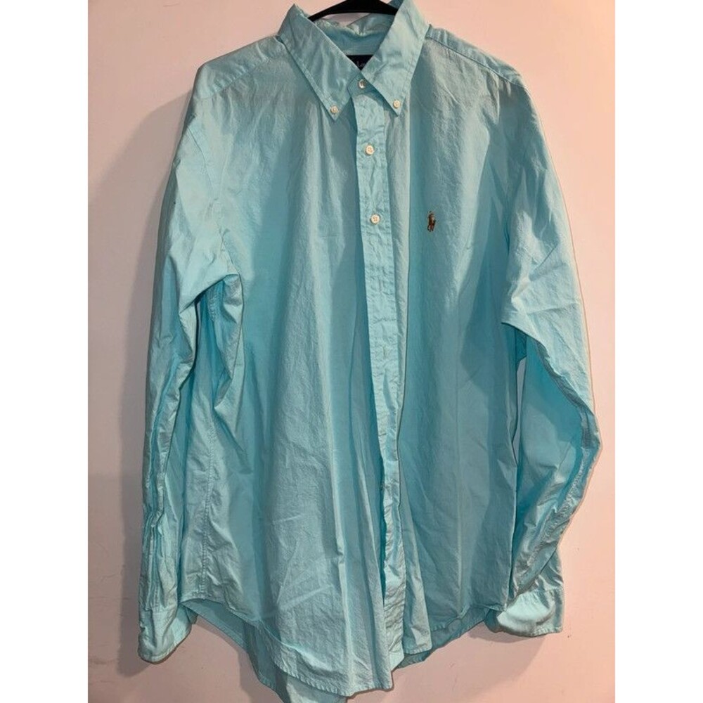 Men’s Turquoise Ralph Lauren Buttondown-Size XL